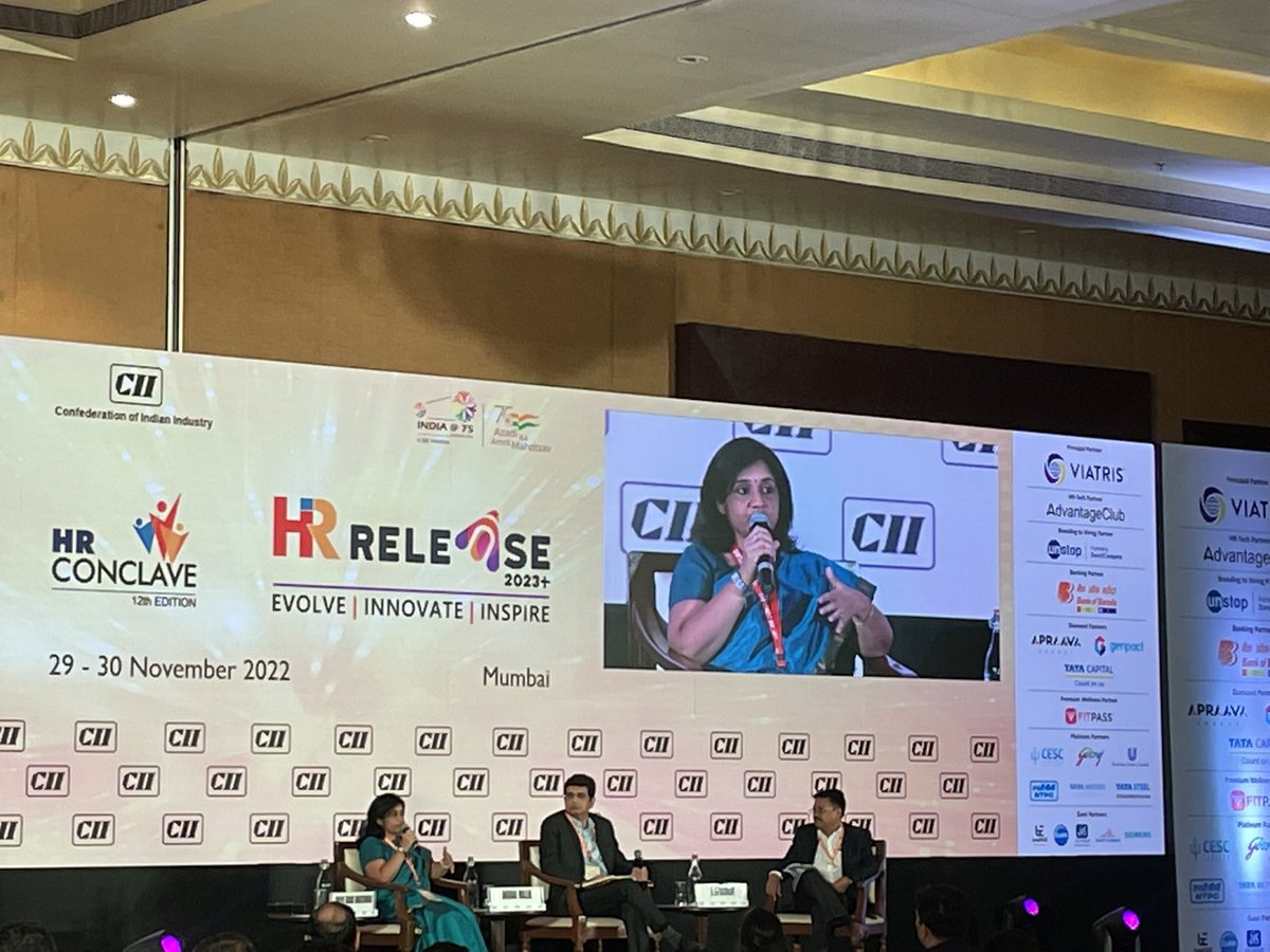 “Growth mindset should be the number one priority in the business world” - says @shilpakm13 of Siemens India

#GrowthMindset #Growth 
#CIIHRConclave22 #humanresources #culture #hr #people #chro #hrconference #peopleandculture #learning  #hr #learning 

@CIIKOLCOE @CIIEvents