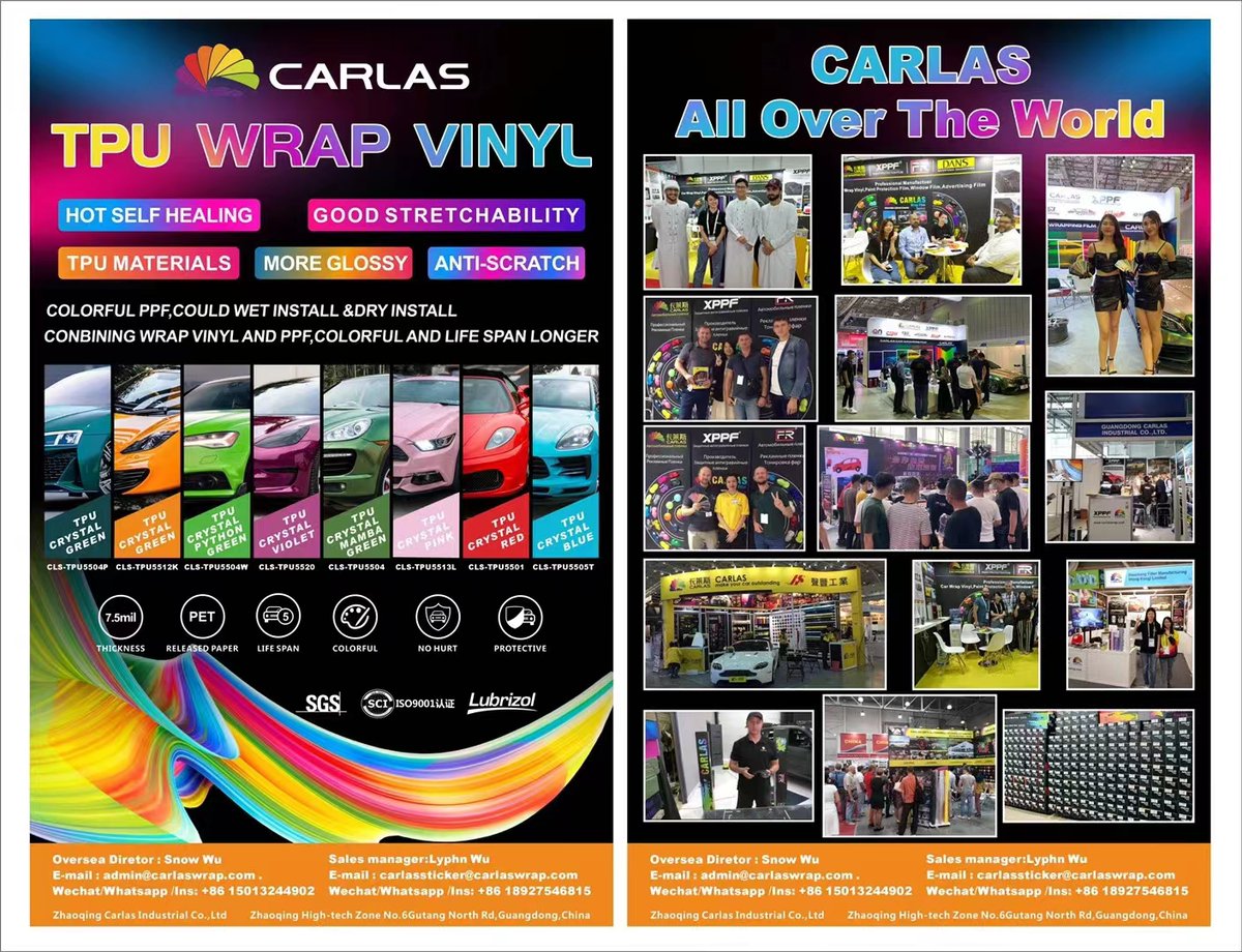 WrappingF's tweet image. Dear customer, this is Chloe from  Carla’s company , which do all kinds of film .Colorful PPF.PPF, wrap film .windows film and so on.
Tomorrow our team will back to China . And after one month we will have store in Dubai, if you want items list . Please make me know 
Best regards