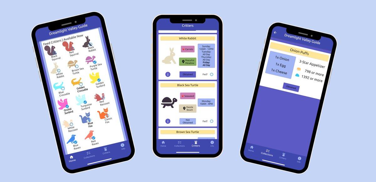 KiraKatx's tweet photo. We created a Disney Dreamlight Valley Guide App! We were getting frustrated with how much we were using Google for info about the game so create an app to help us and hopefully others too! 
It's available NOW for iOS and Android!
@RradLaw 
https://t.co/3GQVPoRm58 https://t.co/AizWsT4uqs