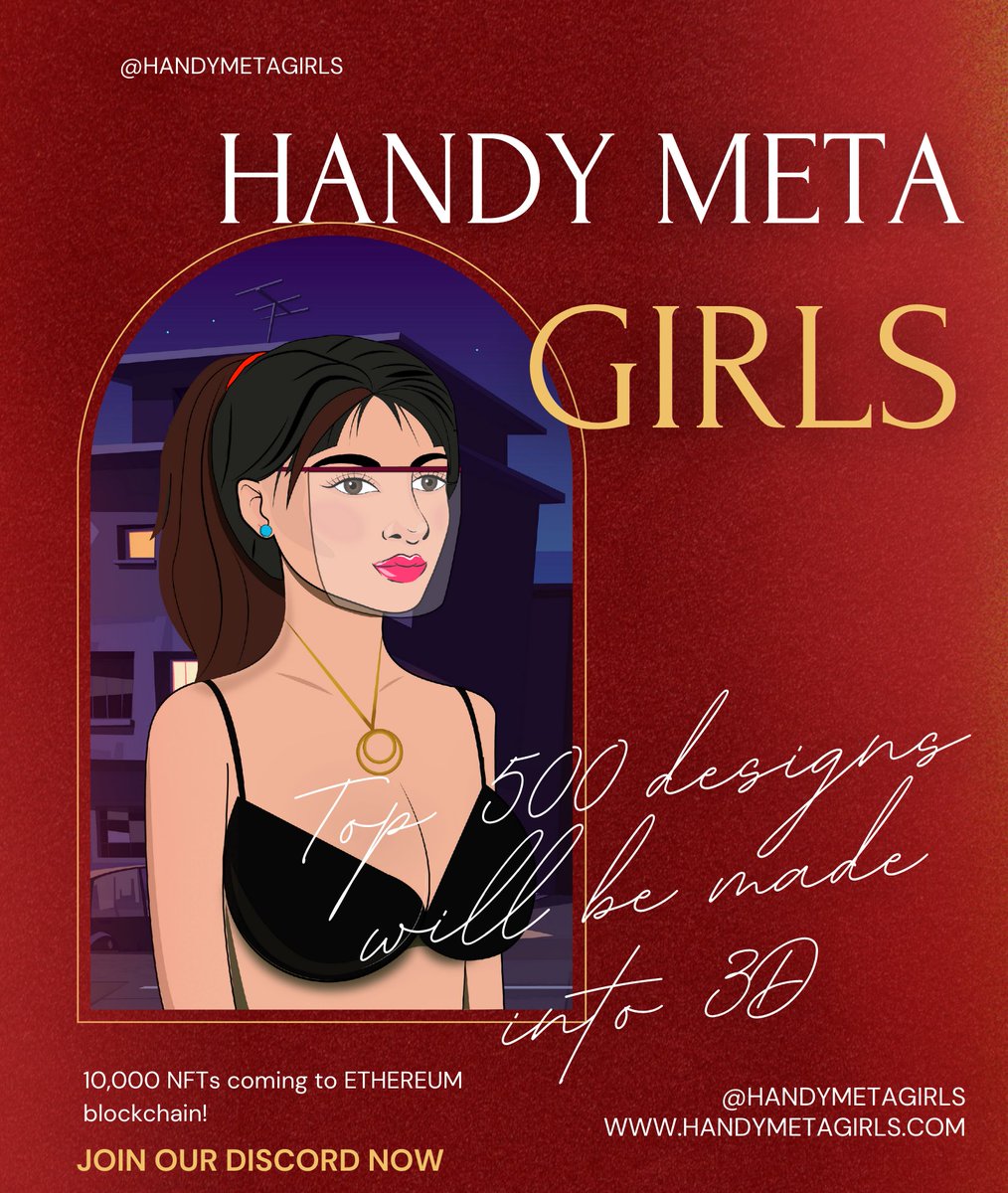 HandyMetaGirls's tweet image. Bring out your creativity 🎨

Top 500 designs will be made into 3D NFT! What are you waiting for? Join us now!

In line with this, we will be giving away 1 free HMG NFT! Interact with this tweet now 👇👇👇

#NFTCommunity #NFT #NFTs