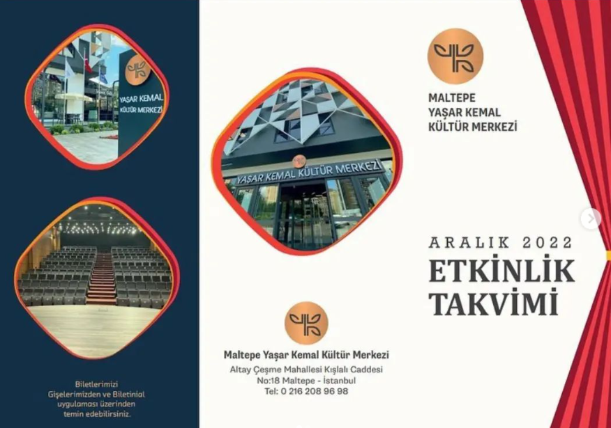 Yaşar Kemal Kültür Merkezi Aralık Ayı Etkinlik Programı
#hayatsahnede 🎭
#tiyatro #çocuktiyatrosu #kültürmerkezi #yaşarkemalkültürmerkezi #tiyatrocandır