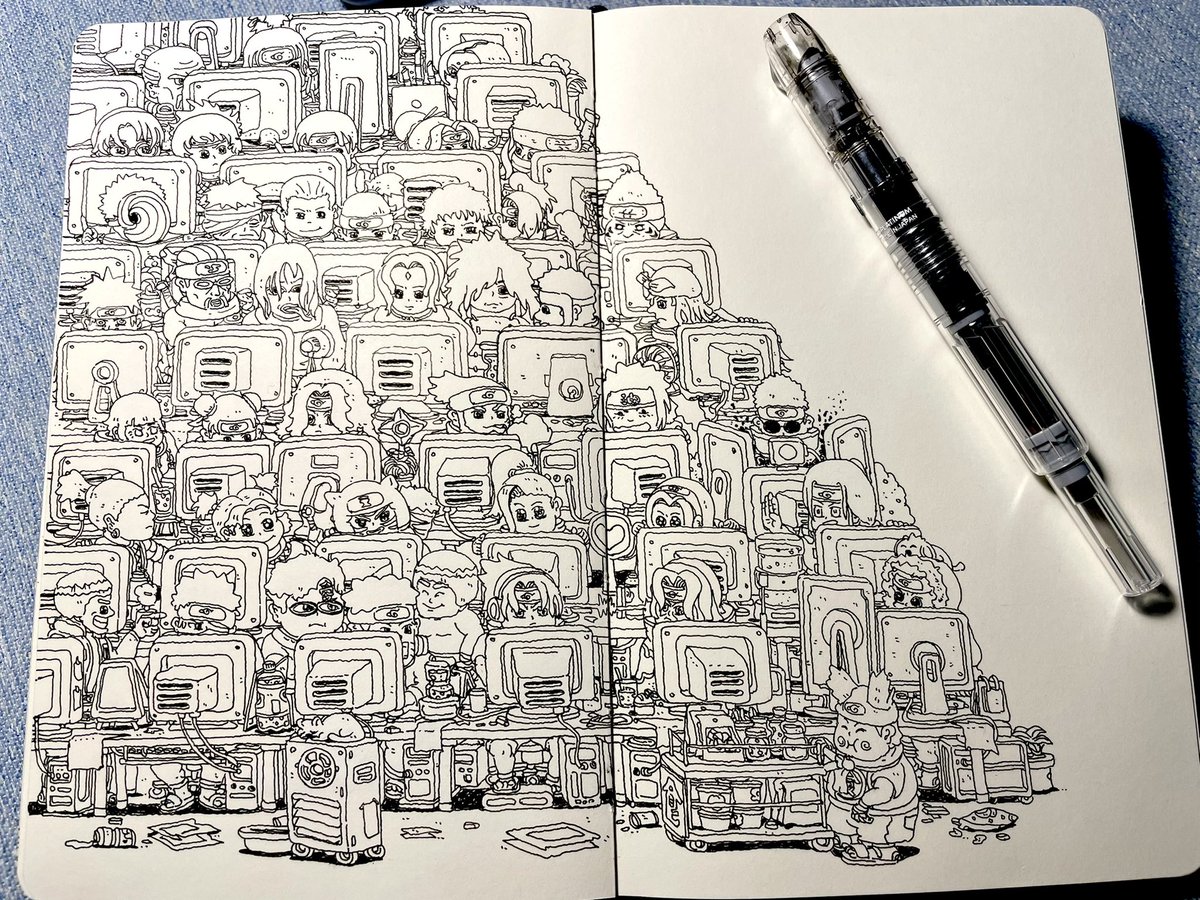 火影忍者剧场版之炒股传
#NARUTO #drawing #sketchbook #Illustrations