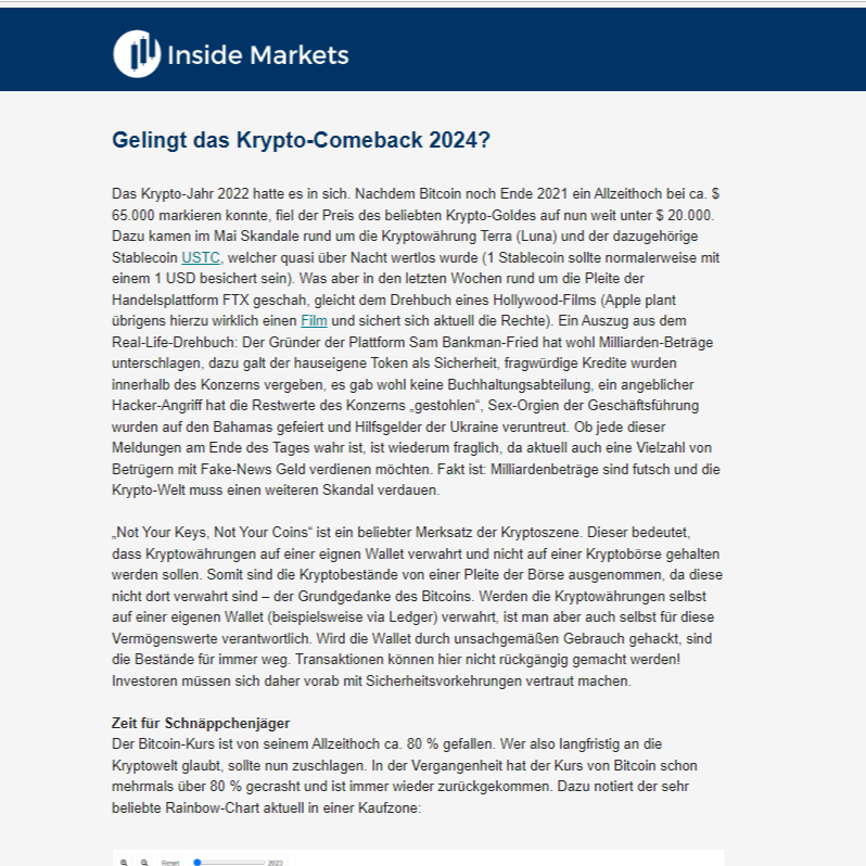 MarketsInside's tweet photo. Das Krypto-Jahr 2022 hatte es in sich. Nachdem Bitcoin noch Ende 2021 ein Allzeithoch bei ca. $ 65.000 markieren konnte, fiel der Preis des beliebten Krypto-Goldes auf nun weit unter $ 20.000. Ob ein Kauf jetzt ratsam ist, erfahrt ihr heute Nachmittag in unserem Newsletter. https://t.co/N8mm43aGiE