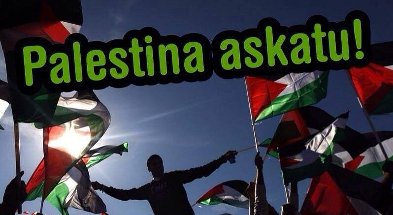 MikelArreseigor's tweet photo. Euskal Herria beti Palestinarekin ๐ต๐ธ๐ต๐ธ
โก๏ธ Gaur #azaroak29 Palestinarekiko nazioarteko elkartasun Eguna!
#FreePalestine #PalestinaAskatu https://t.co/8fdcpw2QEn