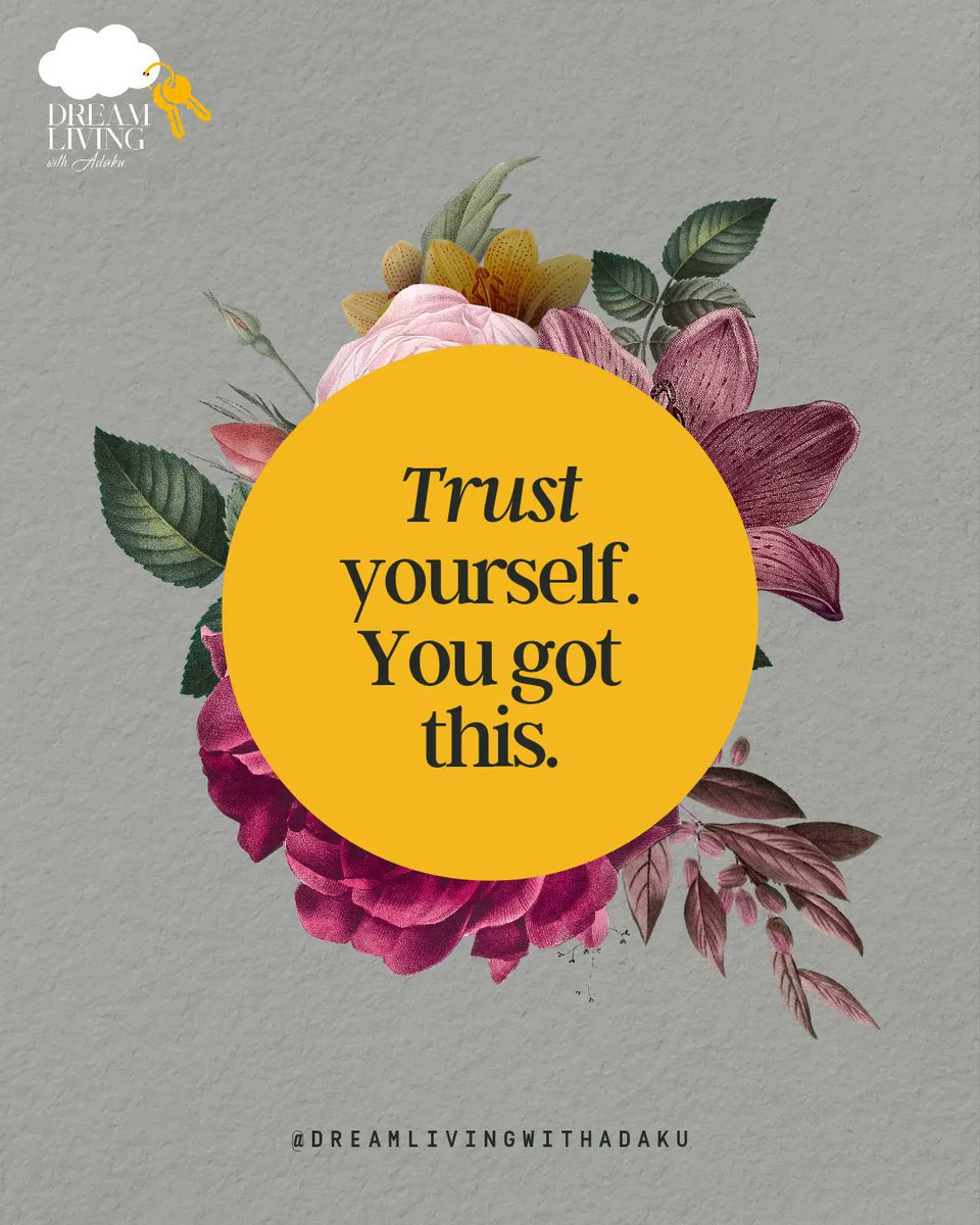 dreamwithadaku's tweet photo. Trust yourself, you got this.

#inspiration #motivation #love #instagood #life #quotes #success #instagram #lifestyle #motivationalquotes #positivevibes #inspirationalquotes #happiness #selflove #believe #mindset #goals #art #happy #fitness #follow https://t.co/QPENdVvH5u