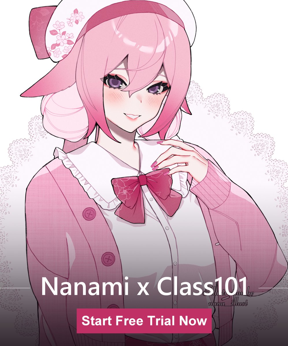 「CLASS101 x NANAMIHi I have an art class 」|Nana 🌸のイラスト