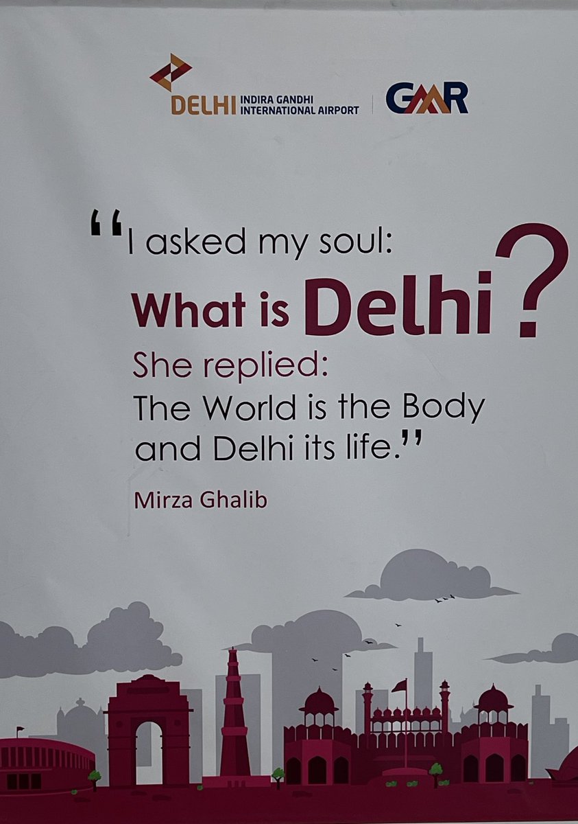Would Mirza Ghalib Saab say the same thing today?

IGI Airport (T3), Delhi - IMD
New Delhi
344 AQI · Very Poor

Brands need to be careful as to what examples/ quotes they pull out from the past…
<a href="/GMR_Group/">GMR</a>