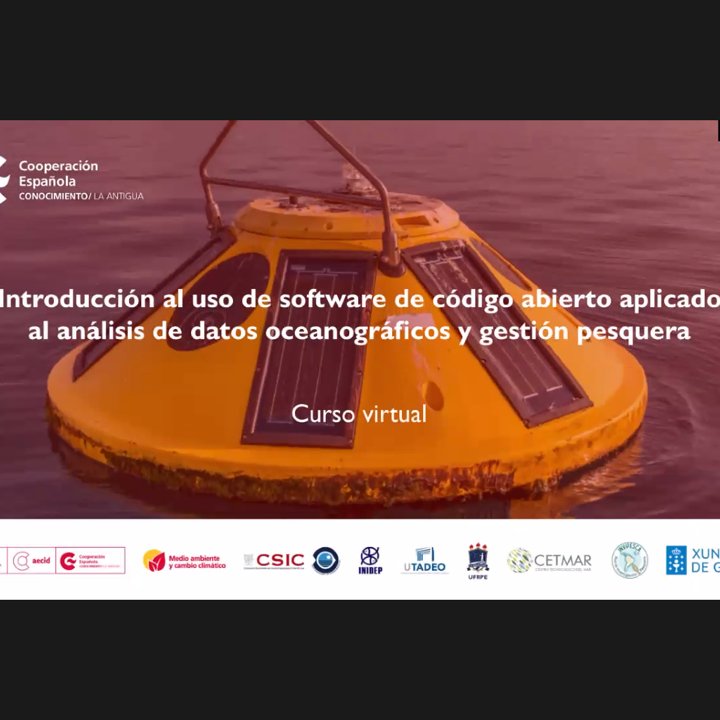 IEOVigo's tweet photo. 💠Comienza el proyecto @invipesca-FORT con el curso virtual "Introducción al uso de software de código abierto aplicado al análisis de datos oceanográficos y gestión pesquera"
En la presentación participó nuestra compañera Rosario Domínguez como coord. y presidenta de #INVIPESCA https://t.co/Dlh24ysMvo