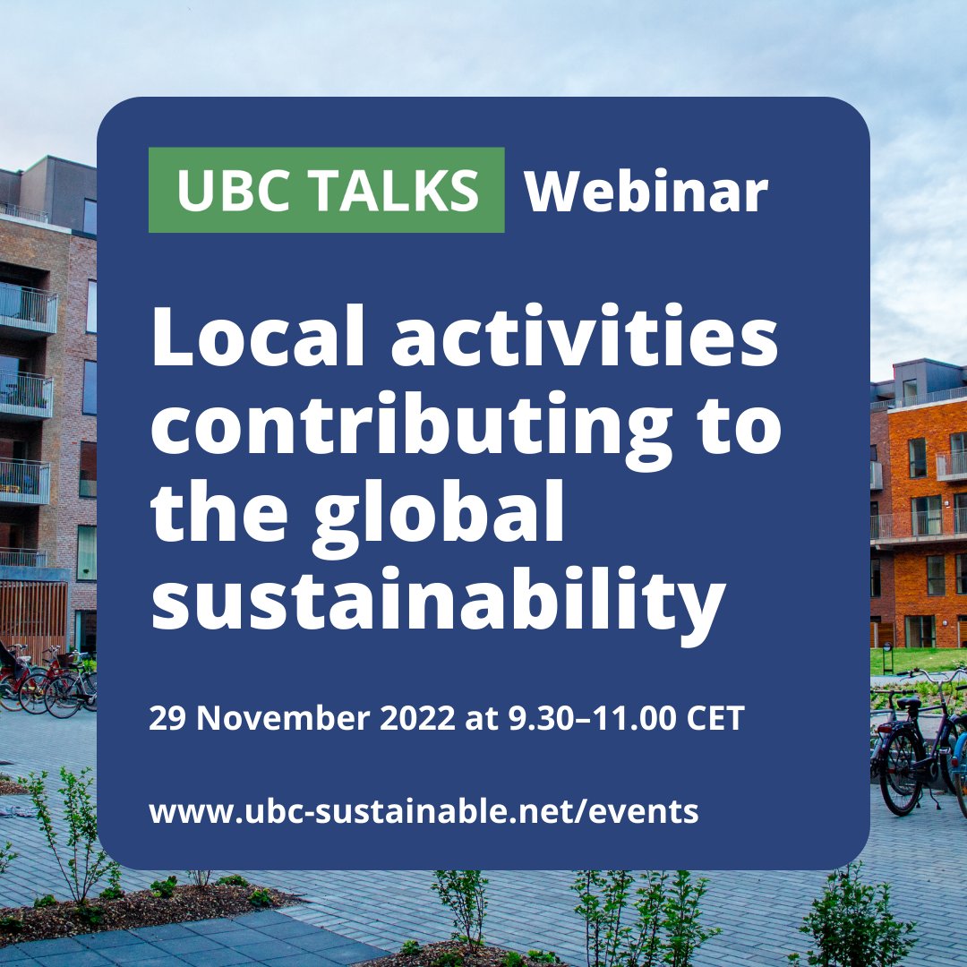 UBC_Sustainable's tweet photo. 🔴LIVE IN 15 MIN: webinar about good local practices on localising SDGs. Join the last #UBCTALKS of this year! https://t.co/SPHtBMcvbM https://t.co/EoIbHkXLau