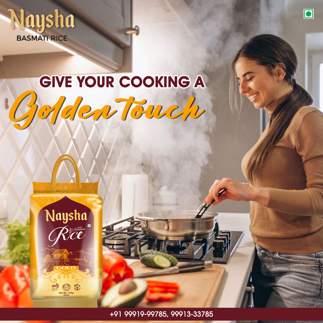 NayshaRice's tweet photo. #Naysha1121BasmatiRice πΎπ
Give your cooking a golden touch with #goldrice π
.
.
.
#nayshabasmatirice #eatpure #taste #basmatirice #purityineverygrain #healthysmiles #enjoy #healthyrice #goodforhealth #pure #healthymeal #rice #longgrain #basmatiricelover #naysha https://t.co/20IZs8xUiB
