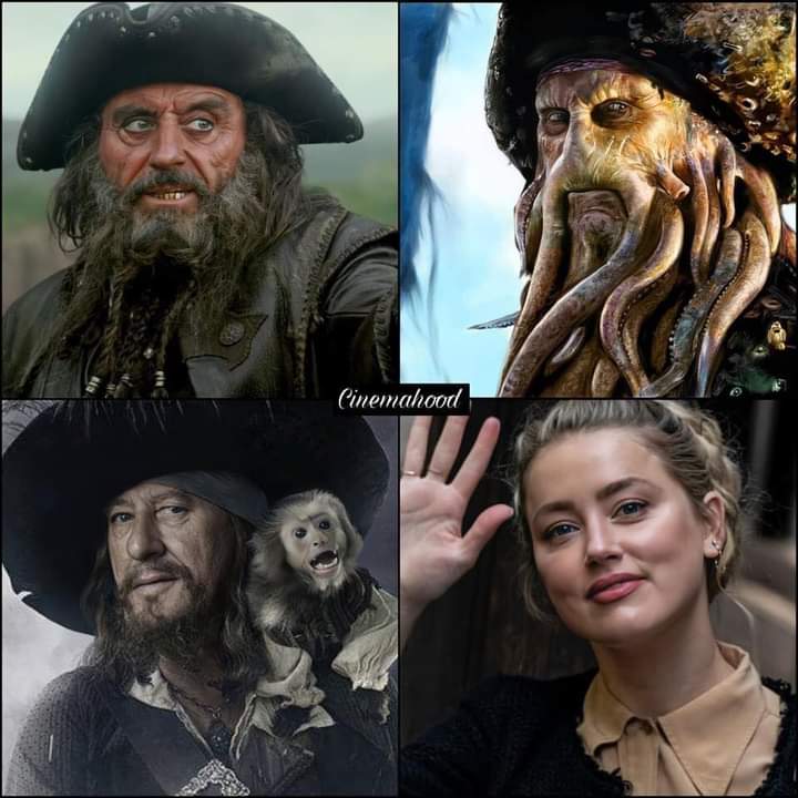 ButterflyBabes5's tweet photo. The Villain's that Captain Jack Sparrow defeated 🤪
#JohnnyDeppRises 
#CaptainJackSparrow #Villian #AmberHeard https://t.co/FZQvkYzzAc
