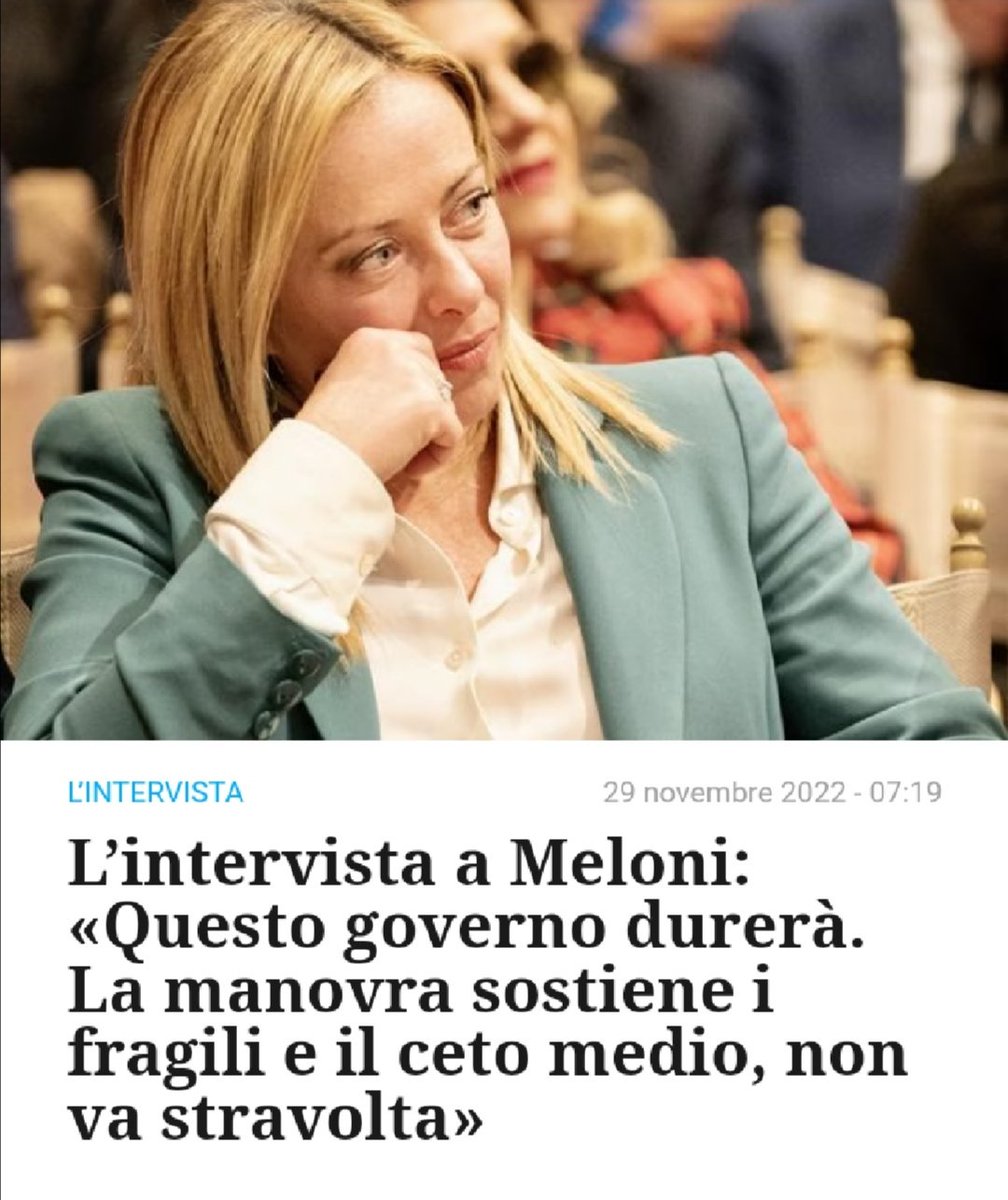 Elena81353537's tweet photo. #Meloni "La SINISTRA critica perché è stata SPIAZZATA dalla nostra SERIETÀ"!... Ma lo dice convinta? Hanno fatto tante di quelle gaffe, e provvedimenti al limite del ridicolo che parlare di serietà sembra una barzelletta!
#GovernoDegliOrrori https://t.co/VFqa0ifSkU