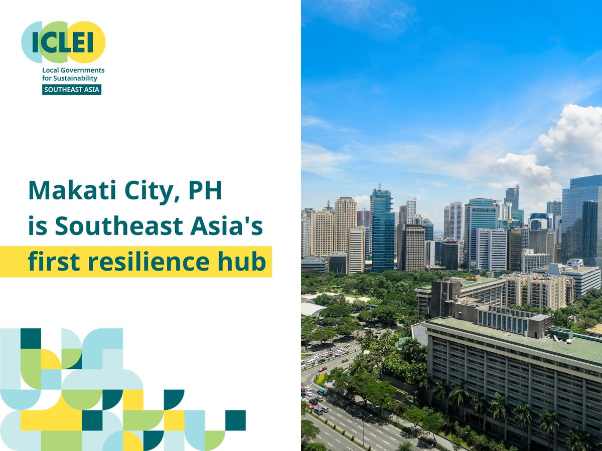 icleiseas's tweet photo. Congratulations to the City of Makati for being named the Philippines’ and Southeast Asia’s very first Resilience Hub by the Making Cities Resilient 2030 initiative of the United Nations Office for Disaster Risk Reduction! https://t.co/DurKgrWX3b 

#MCR2030
#MakingCitiesResilient https://t.co/MtHFzui6rr