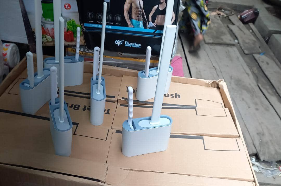 HEssentia's tweet photo. Restocked! 2 in 1 silicon toilet brush; smaller brush to clean hidden spaces the big brush can’t reach.  4800 naira only https://t.co/r91Gt17GAN