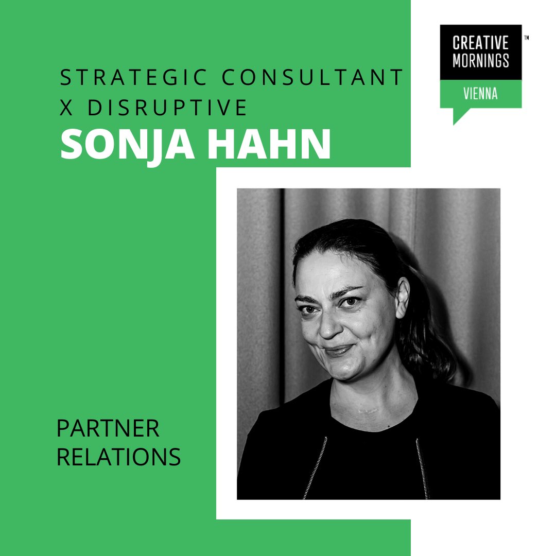 Vienna_CM's tweet image. One of #viecm team members is Sonja Hahn.
She works for disruptive – beyond your strategy / #disruptivebeyondyourstrategy as a disruptive strategist and consultant and is challenging the purpose, vision and strategies of companies.

© Niklas Schnaubelt | schnaubelt.co