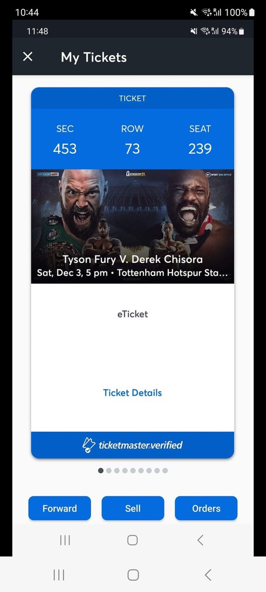 Still need 4 more to join us for this event.
£75 a ticket ono In the tiers. Spurs Ground.
Any interest inbox me to sort out. 
Face value is £86.
#TysonFury
#boxing <a href="/EddieHearn/">Eddie Hearn</a> #Spurs #tickets