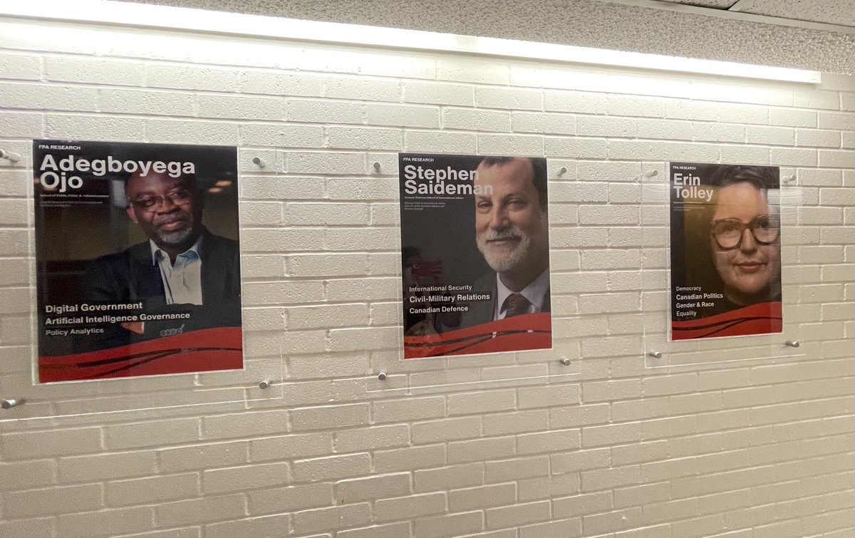 Dr. Brenda O'Neill (@dean_fpa) on Twitter photo Love the bold new posters celebrating ā¦@FPACarletonā© research excellence! Well done to the FPA Coms team! And to ā¦@smsaidemanā© ā¦<a href="/e_tolley/">erintolley.bsky.social</a>ā© & ā¦<a href="/AdegboyegaOjo/">Adegboyega Ojo</a>ā© for their research excellence! Love the bold new posters celebrating ā¦@FPACarletonā© research excellence! Well done to the FPA Coms team! And to ā¦@smsaidemanā© ā¦<a href="/e_tolley/">erintolley.bsky.social</a>ā© & ā¦<a href="/AdegboyegaOjo/">Adegboyega Ojo</a>ā© for their research excellence!