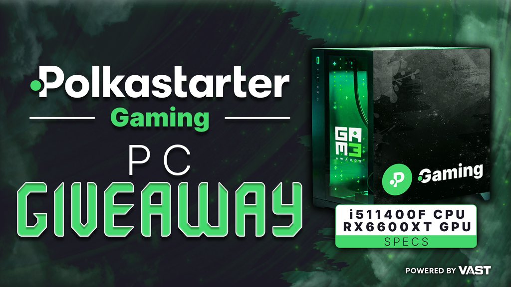 New Giveaway! @PolkastarterGG is excited to announce the #GAM3Awards giveaway. One winner gets a Gaming PC!

To enter, perform the following tasks

- RT and Like
- Follow @PolkastarterGG
- Vote Now: gam3awards.com

Rules: Vote for all categories to be eligible to win