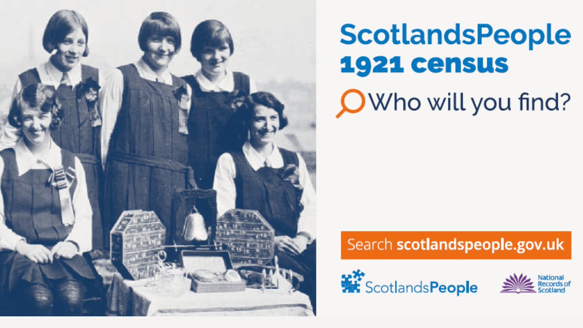 The 1921 Census is coming tomorrow! From 9 am on Wednesday, search our 4.8 million individual records to find your parents, grandparents or even earlier generations ow.ly/wbMq50LPQFk #ScotlandsPeople1921 #WhoWillYouFind?