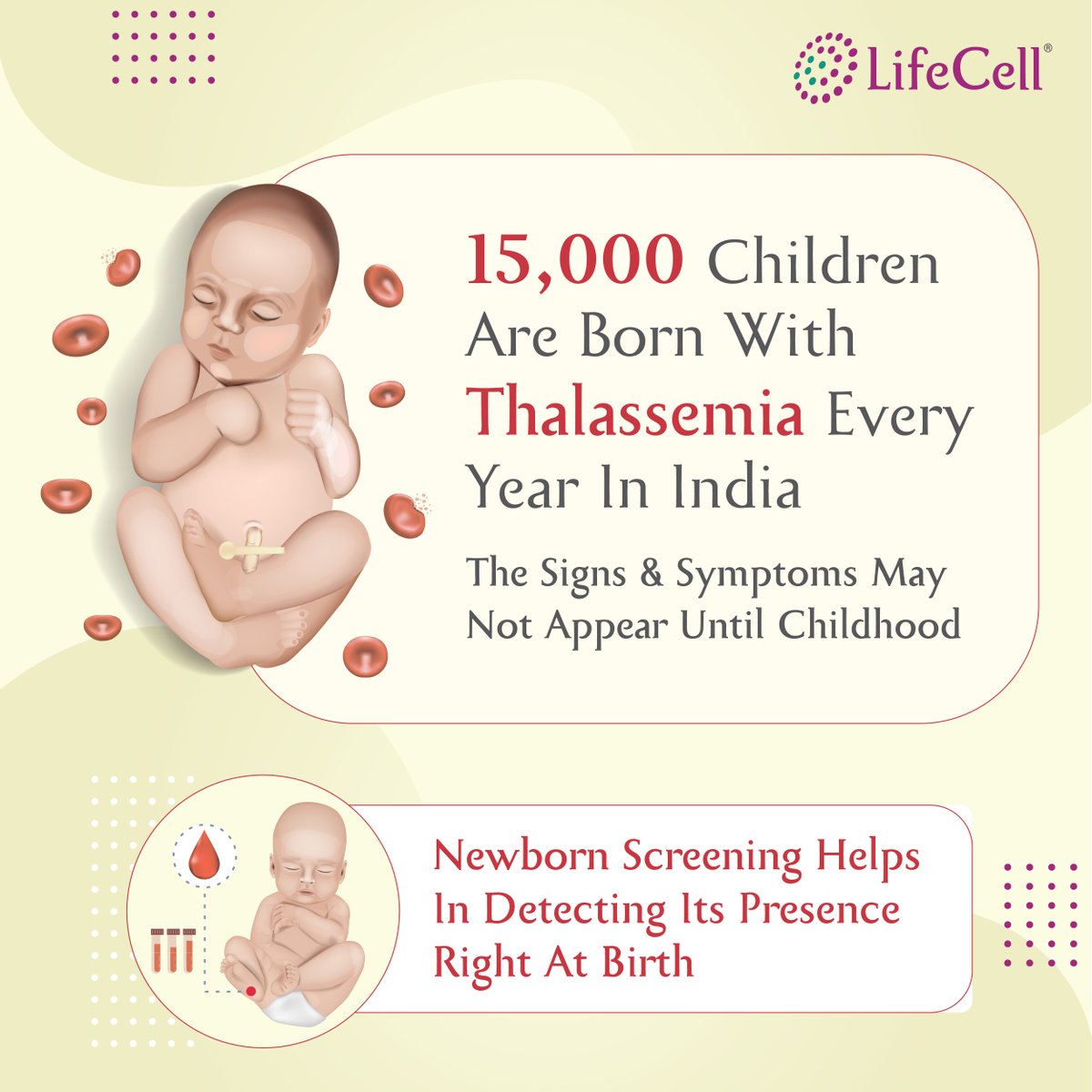 Lifecellint's tweet photo. LifeCell's RightStart offers a #newborn screening #test that combines genetic testing with biochemical testing for #positivescreening results. It can detect more than 100 metabolic and genetic conditions.
Call 18002662300 to know more. https://t.co/U2NQZgc3aj