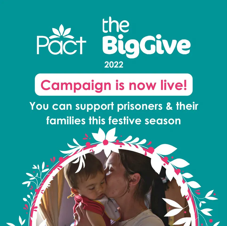 STOP SCROLLING! Pact's 2022 <a href="/BigGive/">Big Give</a> Campaign is now LIVE!

This appeal raises money for our Welfare fund; a grant that provides support to people affected by imprisonment &amp; their families to reduce the severe effects of poverty.

Click the link to donate: pact1.link/XHs8O5