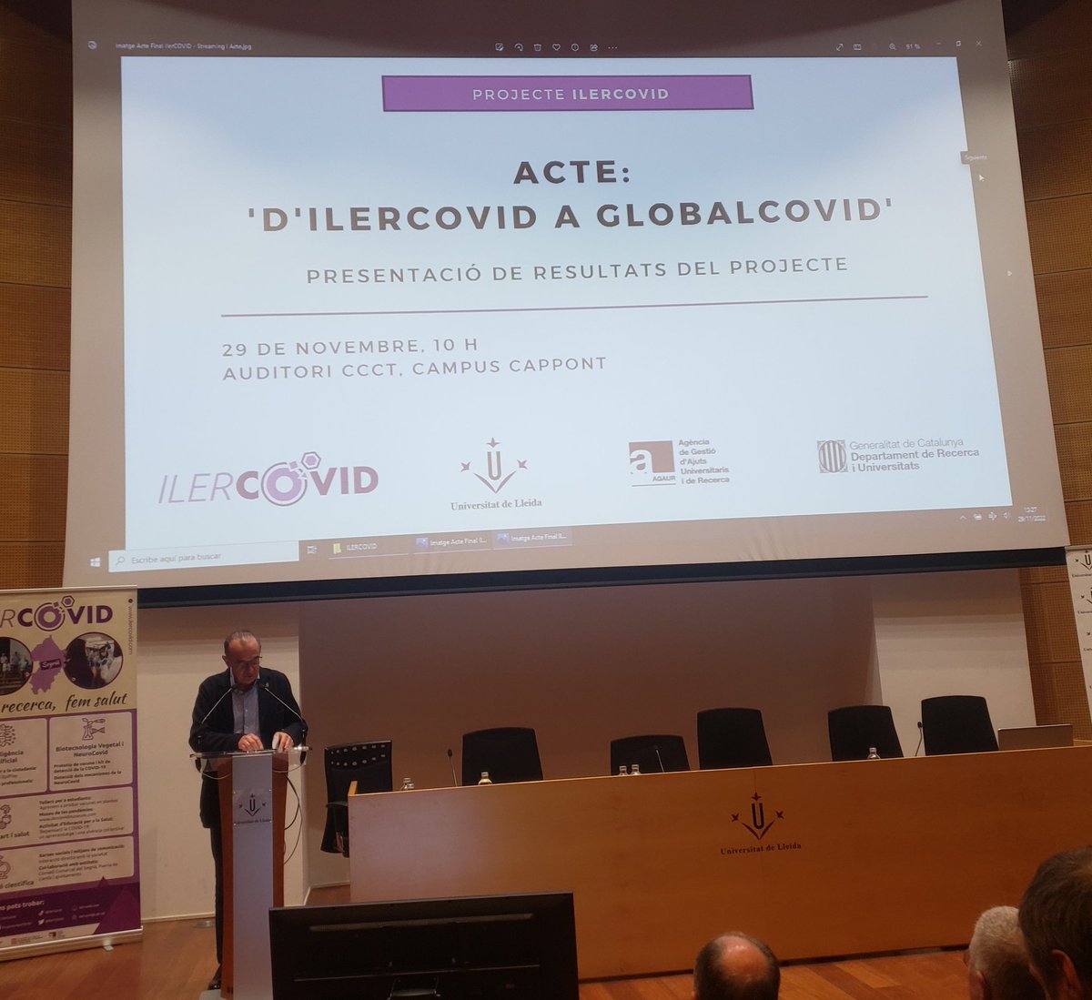 SerafiCambray's tweet photo. @MiquelPueyo tanca l'acte on s'han presentat els resultats projecte @IlerCOVID 

Tant de bò el segueixin molts altres projectes transversals on participin els diferents campus de la @UdL_RDI https://t.co/hKThgS7DXD