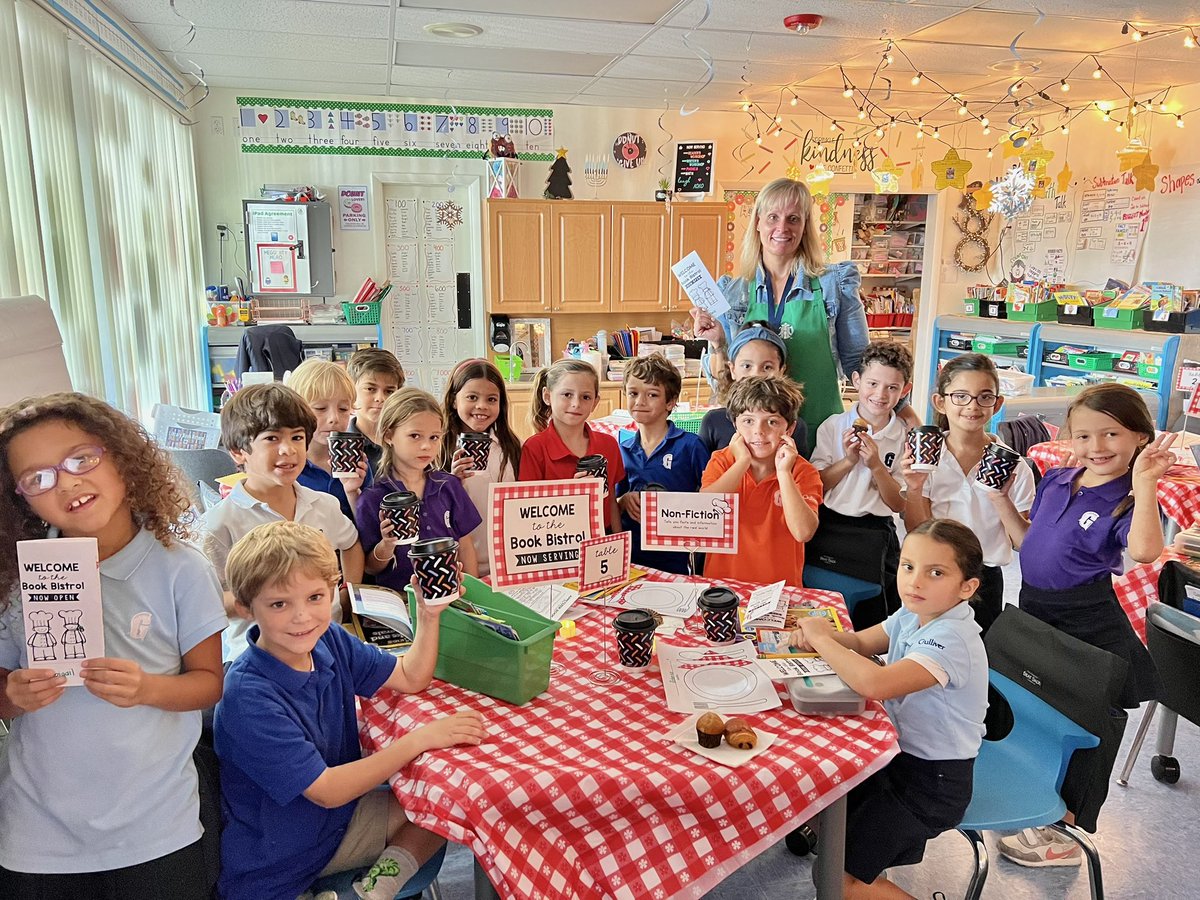 Book tastings happening in 1st grade 📖 <a href="/GulliverPrep_/">Gulliver Preparatory School</a> #GulliverPrep #FirstGrade #read