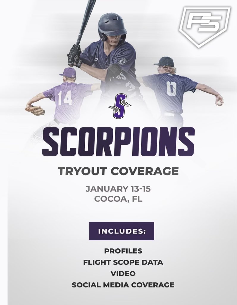 One of the many premier organizations we are covering this winter, <a href="/OrlandoScorps/">Scorpions Baseball</a>. A long tradition of high-level pro and college prospects!