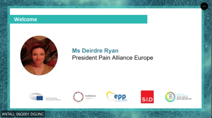 EIWH's tweet photo. The European Parliament event on gender in the context of neurological conditions happening now. Opening remarks from Deirdre Ryan "Men are seen as the norm and the rest is atypical - that needs to change" #BrainMindPain #Gender https://t.co/TEWIGZqO7C