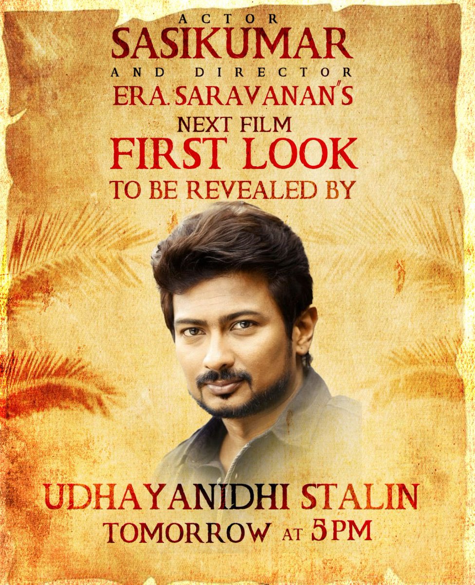SasikumarDir's tweet photo. ஆதரவு கொடுக்கும் அனைவருக்கும் நன்றி... நெஞ்சுக்கு நெருக்கமான படத்தின் அறிவிப்பு நாளை... 
மிக்க நன்றி @Udhaystalin 
வெல்வோம் @erasaravanan
#OurNext https://t.co/SxSHhiDjAW