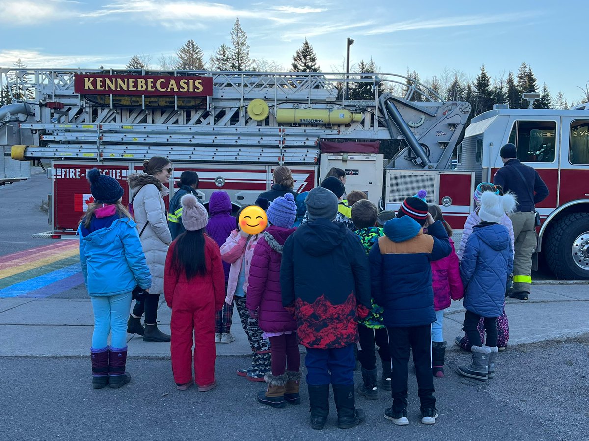 Congratulations to Avery in 3Robinson for being selected as Fire Chief for the day!