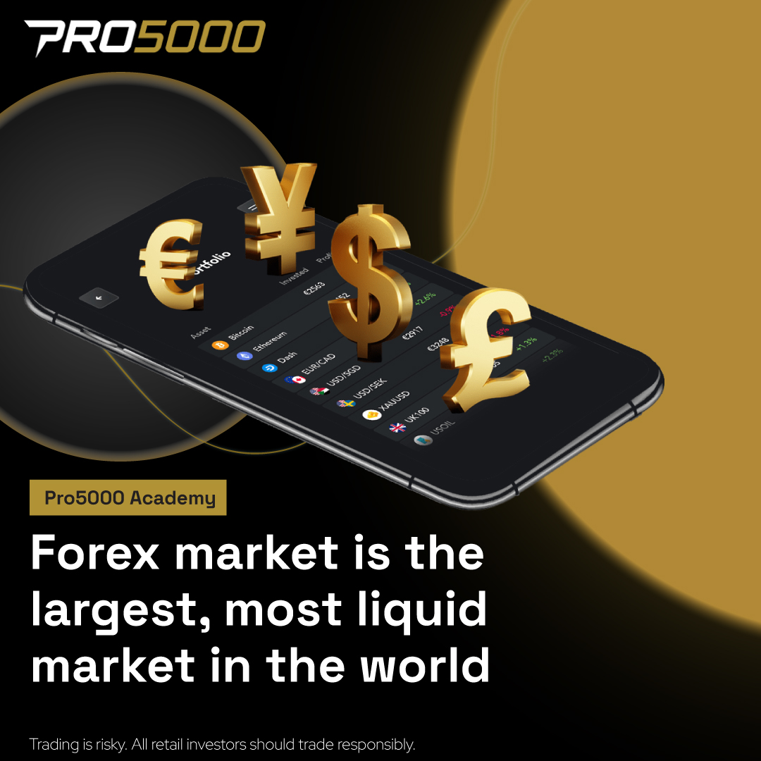 Pro5000Fx's tweet image. Forex market is the largest, most liquid market in the world.
👉 Open your Instant Account and start trading with Pro5000 today!
pro5000.com
Trading is risky. All retail investors should trade responsibly.
#PRO5000 #pro5000fx #forexmarket #forextrading  #tradeforex