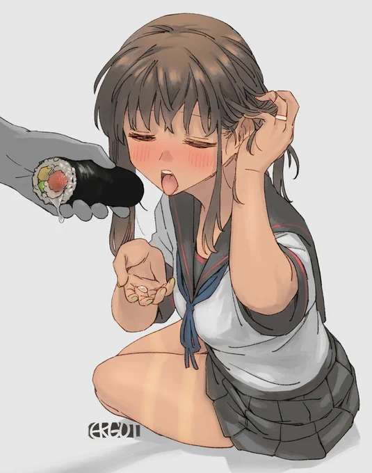 #見た人もなにか無言で吹雪型をあげる 