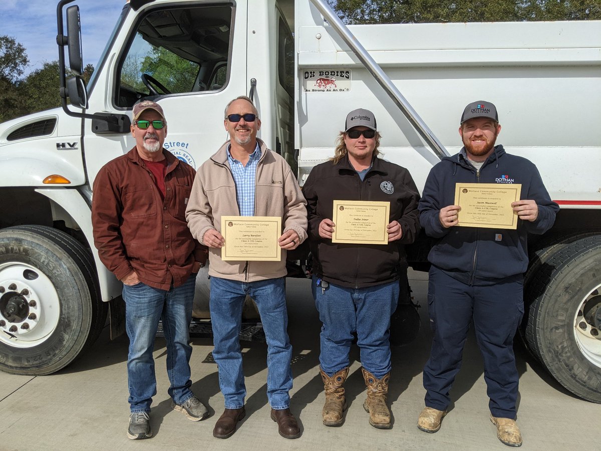 What an amazing way to close out the year! Our 6th and final <a href="/CityofDothan/">City of Dothan</a> cohort had a 💯 % pass rate. 
Super excited to begin our <a href="/wccdothan/">Wallace Community College</a> <a href="/skillssuccessAL/">Skills For Success AL</a> CDL training with Troy Cable, <a href="/CSpire/">C Spire</a>, Trawick Construction and the <a href="/CityofDothan/">City of Dothan</a> in January. <a href="/ACCS_Education/">Alabama Community College System (ACCS)</a>