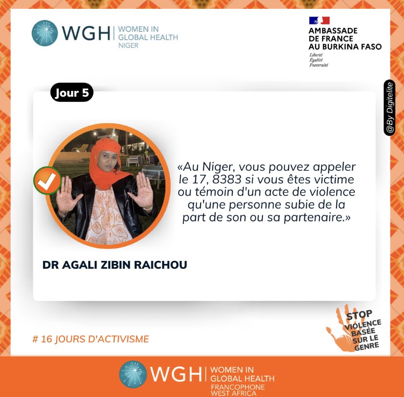 J5 d’engagement contre les VBG! Qui contacter quand vous êtes témoins ou victimes de VBG? Nos leaders vous répondent ! #WGHvsVBG  #VBG #16daysofactivism2022 <a href="/WGHBurkinaFaso/">Women In Global Health Burkina Faso</a> <a href="/NigerWgh/">Women in Global Health Niger</a> <a href="/WghBenin/">Women in Global Health-Benin 🇧🇯</a> <a href="/WGHCameroon/">Women In Global Health Cameroon</a> <a href="/WGH_togo/">Women In Global Health-Togo🇹🇬</a> <a href="/UNFPA/">UNFPA</a> <a href="/OMS/">Øyvind Skaar</a> <a href="/womeninGH/">Women In Global Health</a> <a href="/SamyOuedraogo/">Samiratou Ouédraogo</a> <a href="/LBaryum/">Bary Lassana</a>  <a href="/womeninGH/">Women In Global Health</a>