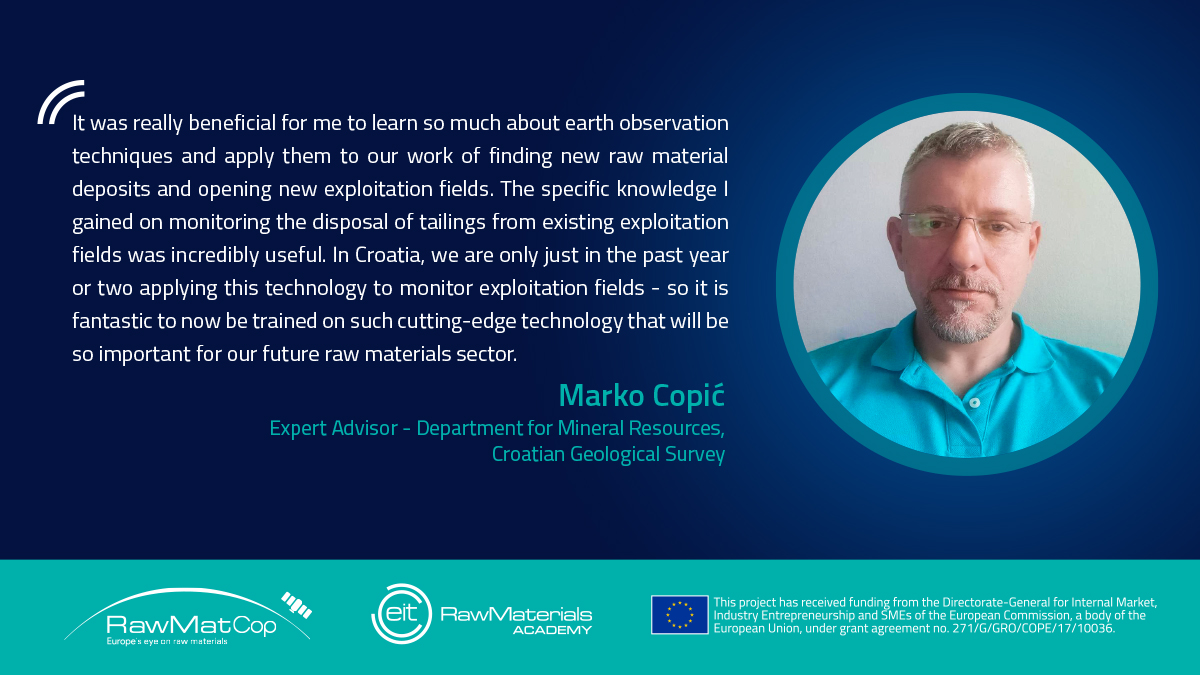 1⃣ day to go! Sign up for a one-of-a-kind online course with <a href="/RawMatCop/">RawMatCop 🛰️</a> to learn about the application of #EarthObservation data to:
🛰️ Secure primary &amp; secondary mineral resources
🛰️ Monitor environmental impact &amp; increase safety
🔗 rawmatcop.eitrawmaterials.eu/apply.html

Certified by <a href="/EfgInfo/">European Federation of Geologists (EFG)</a>