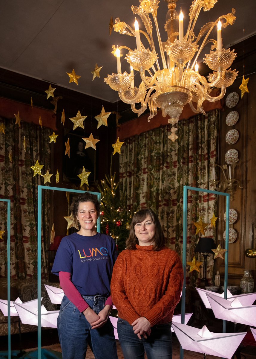 Christmas on the Riverbank ✨ The Brown Parlour is the setting for a starlit paper boat race created by @LouJonesmakes &amp; Nadya Monfrinoli of Lumo Workshop. Listen out for the children playing with more boats in the distance. 

🎟️ doddingtonhall.com/christmas ✨

📷 <a href="/Instinctivejs/">Instinctive Photography</a>