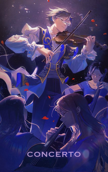 「複数の女性 ヴァイオリン」のTwitter画像/イラスト(新着)