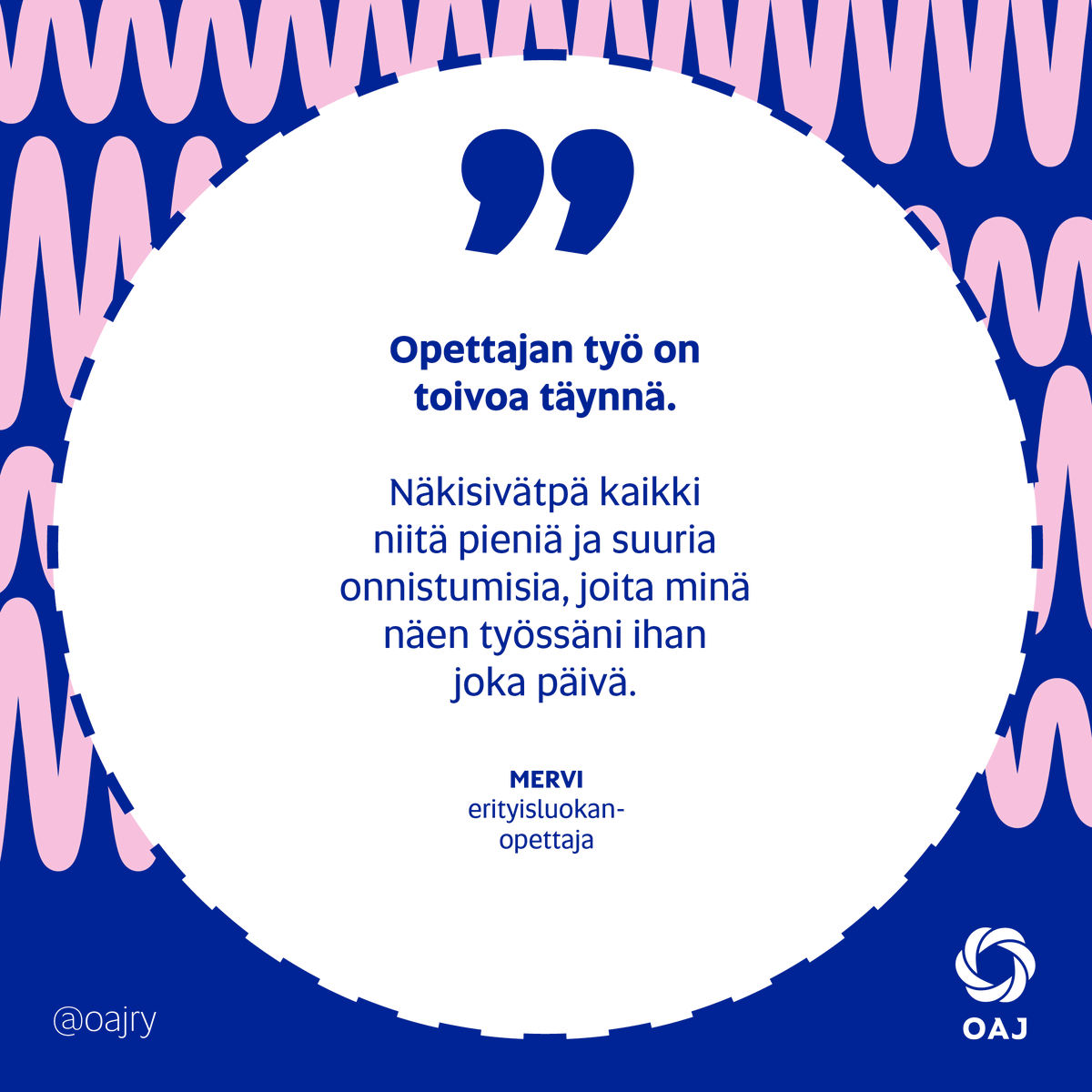 🧑‍🏫 Kaikilla meillä on mielikuvia opetustyöstä, mutta tosiasiassa työn ja sen merkitykselliset hetket tuntevat parhaiten opettajat itse. 

🎄Tässä ensimmäinen 24 kurkistusluukusta arvokkaisiin hetkiin, joita opettajat haluaisivat muidenkin näkevän.
#opehommat #opejoulukalenteri