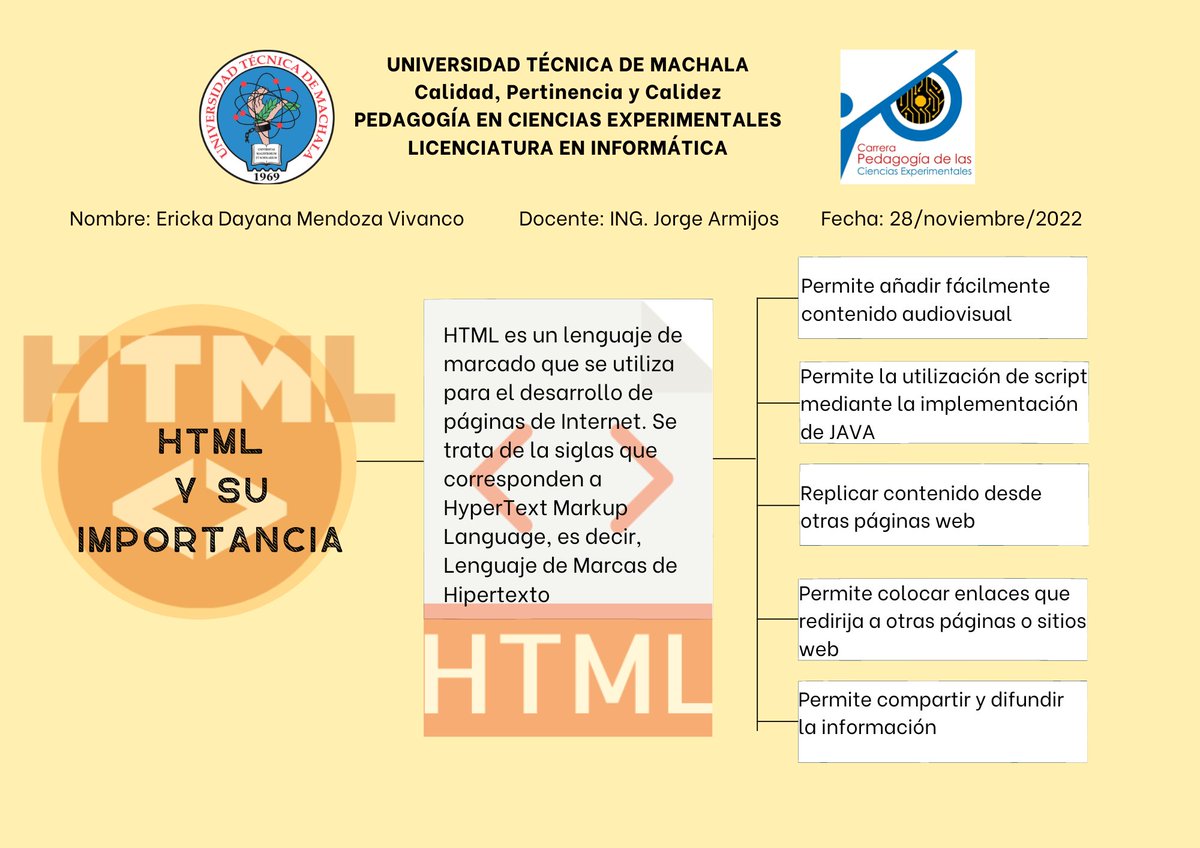 #Pedagogíadelascienciasexperimentales #HTML #INFORMATICA
 @SamuelElas9 @jorgearmi20