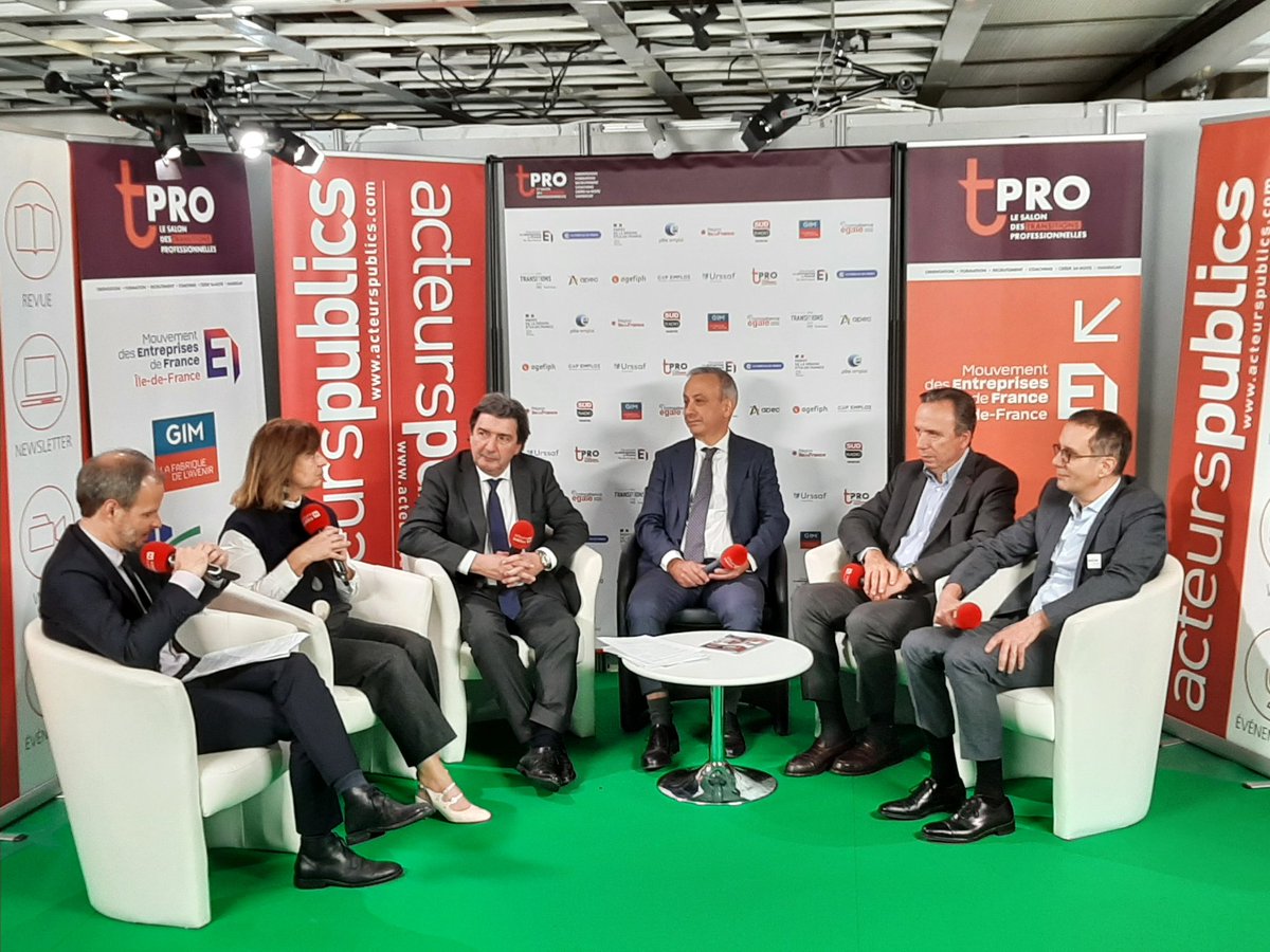 MEDEF Île-de-France (@medef_idf) on Twitter photo #Tpro2022 : "Regards croisés sur les #TransitionsProfessionnelles en #IledeFance" avec <a href="/BrunoLucasDGEFP/">Bruno Lucas</a> <a href="/Nadine_CRINIER/">Nadine CRINIER</a> <a href="/d_restino/">Dominique Restino</a> Michel Yahiel et Stephane Maas en direct avec <a href="/acteurspublics/">acteurs publics</a> #Tpro2022 : "Regards croisés sur les #TransitionsProfessionnelles en #IledeFance" avec <a href="/BrunoLucasDGEFP/">Bruno Lucas</a> <a href="/Nadine_CRINIER/">Nadine CRINIER</a> <a href="/d_restino/">Dominique Restino</a> Michel Yahiel et Stephane Maas en direct avec <a href="/acteurspublics/">acteurs publics</a>