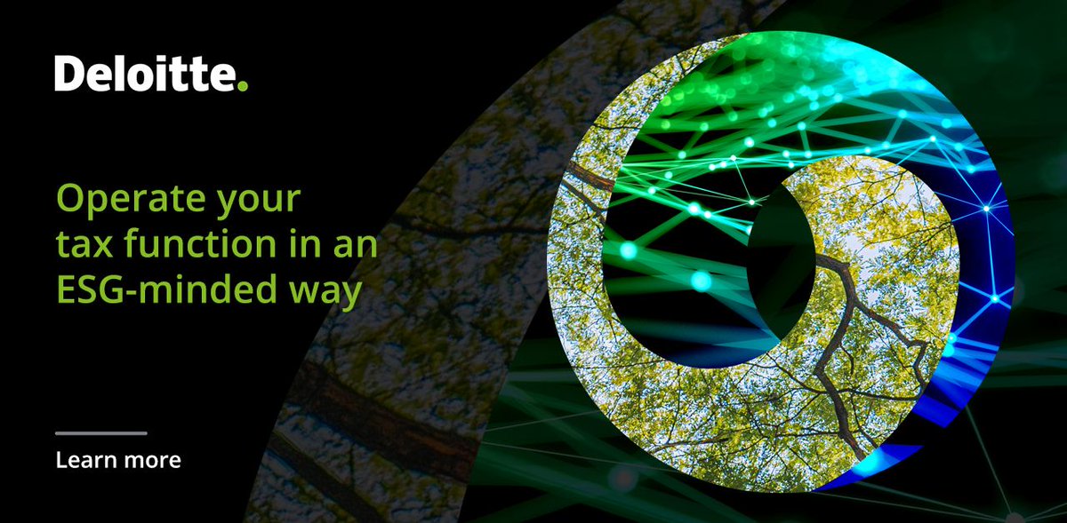 NicholasSofocl1's tweet photo. Deloitte's survey shows #sustainability has become a central business issue with two-thirds of leaders believing it will have a large impact on their strategies and operations over the next few years. Prepare your #tax function today with these five tips.  https://t.co/CW98knAHHv https://t.co/FoNwYWP34D