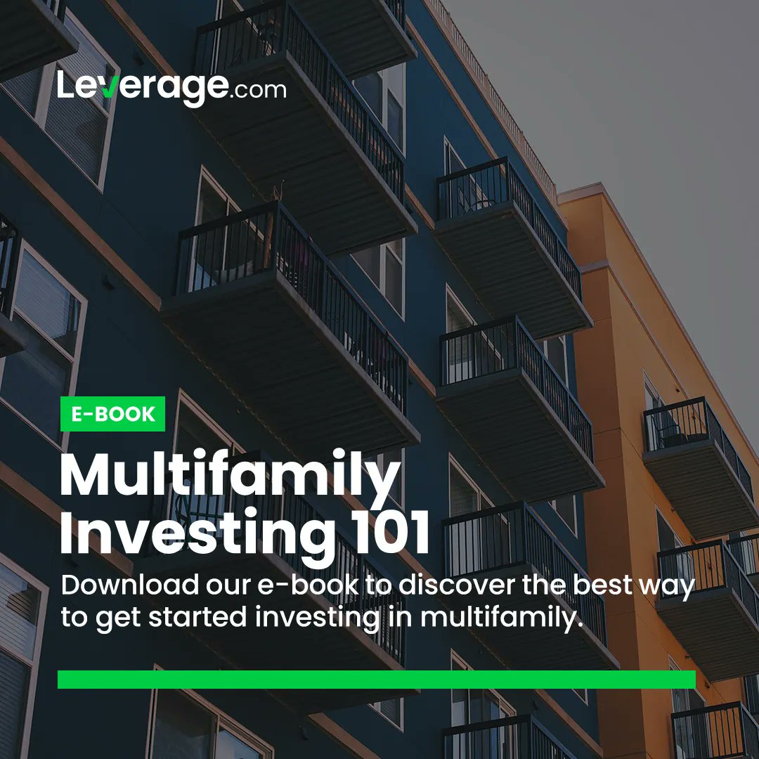 Download our e-book to discover the best way to getstarted investing in multifamily.

To download visit: leverage.com/ebooks/multifa…

#leveragedotcom #leverage #commercialrealestate #CRE #realestate #realestatedeveloper #realestategoals #realestatelife #lender #crelender