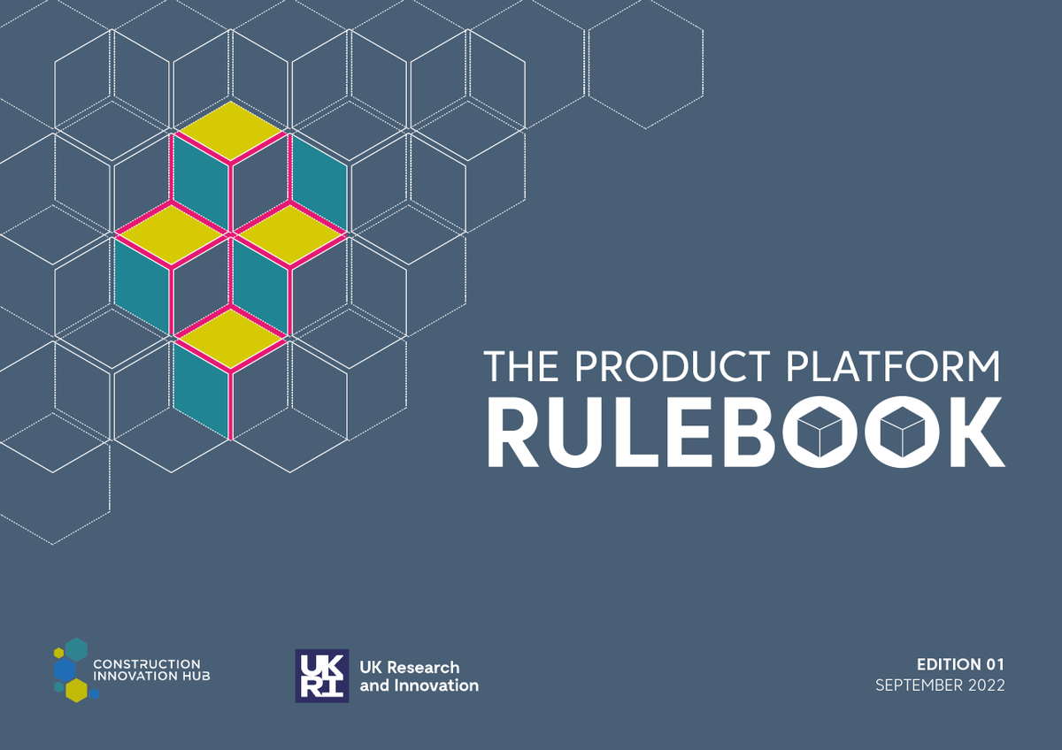 CIH_HUB's tweet photo. Our Product Platform Rulebook is a step forward towards creating a standard that supports the construction industry to develop and deploy #ProductPlatforms consistently and deliver a better #BuiltEnvironment ποΈ Read the rulebook - https://t.co/Hrl0r80d0B #PlatformConstruction https://t.co/HbNxoCoxes