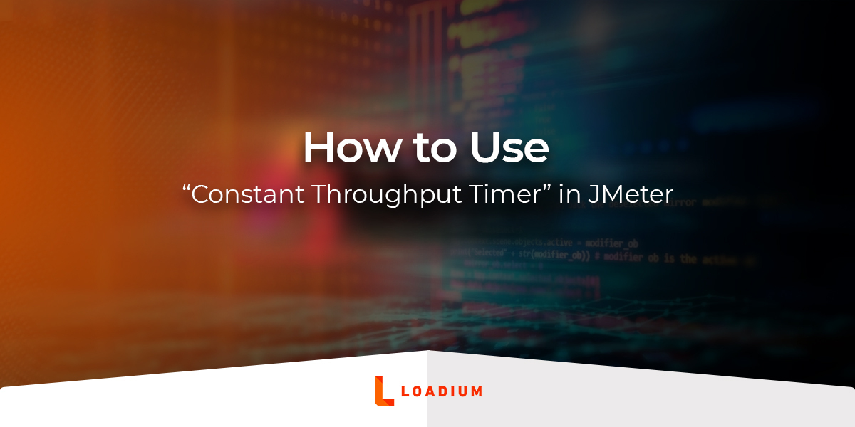 loadiumcom's tweet photo. "Constant Throughput Timer" in #JMeter helps you to manipulate the frequency of requests. With this timer element, you can keep your total throughput value as constant. Learn more here:
https://t.co/KFcbQpgSuo
#LoadTesting #PerformanceTesting #TestAutomation #LoadTestingTool https://t.co/ByywBfcRW8