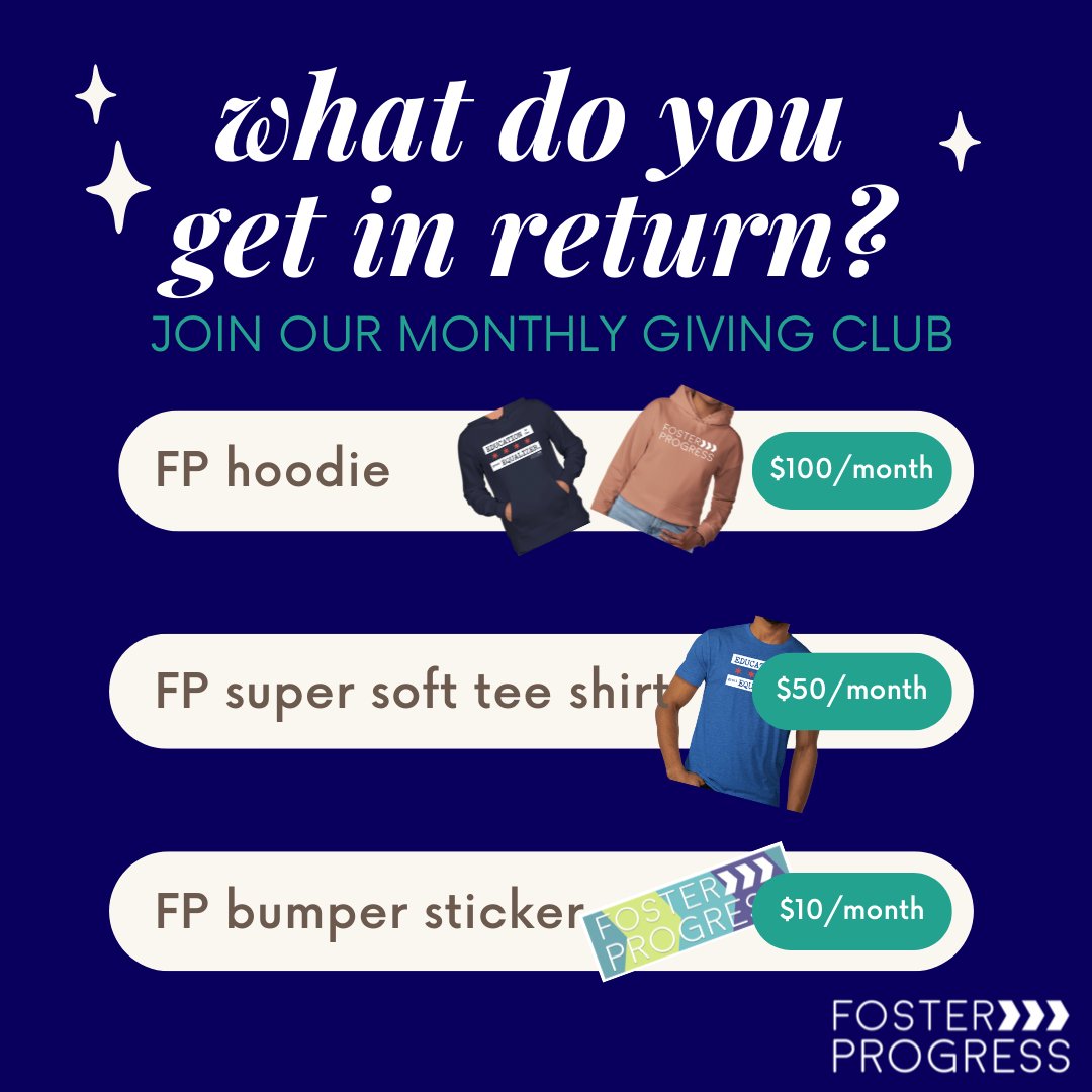 Foster_Progress's tweet photo. This #GivingTuesday, join the Foster Progress Monthly Giving Club. Your donation will go directly to equipping foster youth to achieve in college and adulthood. Plus, for a limited time, you'll receive a special gift for your generosity! https://t.co/xMwvmtvBbS https://t.co/XzLARDPvlX