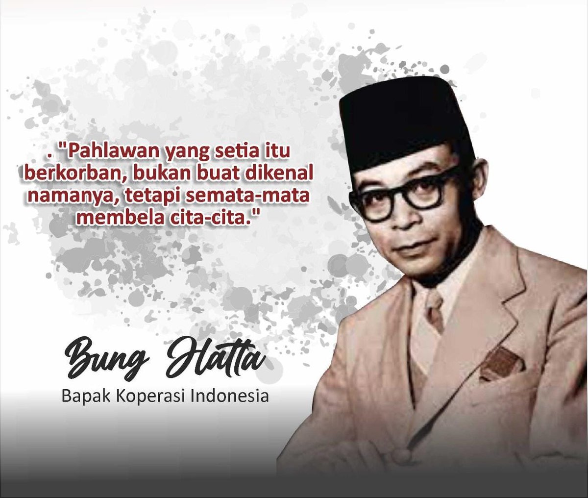 aksyade21's tweet photo. . "Pahlawan yang setia itu berkorban, bukan buat dikenal namanya, tetapi semata-mata membela cita-cita."

Bung Hatta
#DukungKSPtetapdiKemenkop

@jokowi
@DPR_RI
@KemenkeuRI
@KemenkopUKM https://t.co/H0nQnpXWWL
