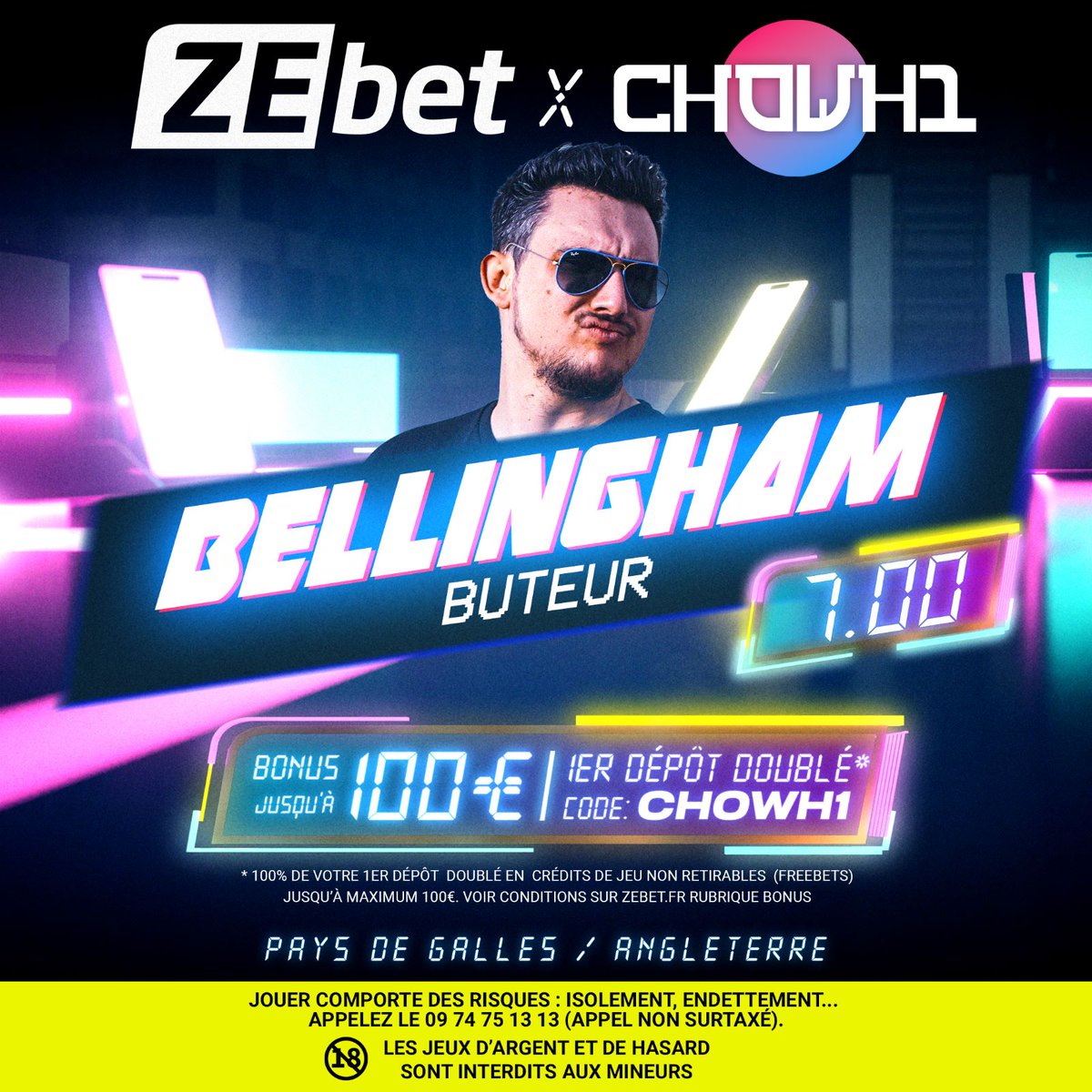 CHOWH1_'s tweet photo. Salut à tous c'est #ChowPronos 😎
Je reviens du futur et Jude Bellingham va planter un but ce soir ! C'est ce que font les cracks lors des grands rendez-vous 🔥
Et vous, c'est quoi votre pronostic pour Angleterre - Pays de Galles ?
Plus de cotes sur @ZEbetFr 👀 #sponsorisé https://t.co/FQ8sXYr0f9
