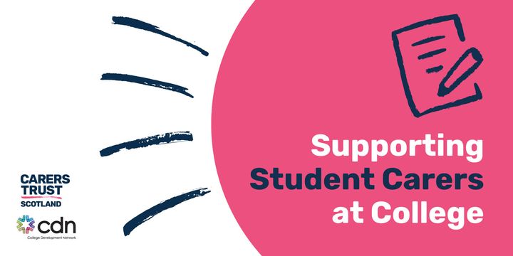 Do you work at one of Scotland’s colleges? Do you want to make college more inclusive for Scotland’s unpaid student #carers? Find out more about the digital training resource we have created with @ColDevNet 👉 bit.ly/2SNV06P
