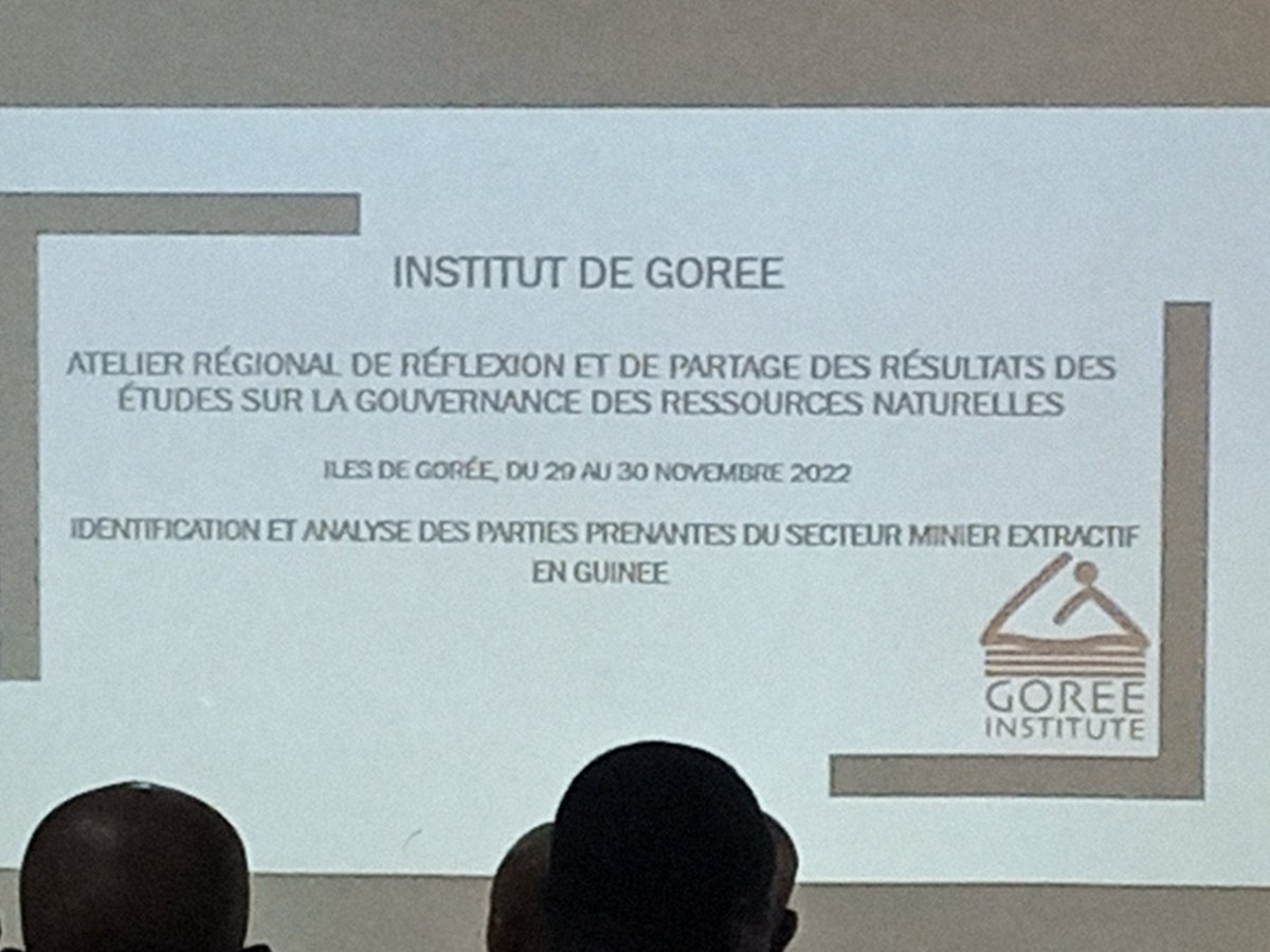 guissey's tweet photo. #Thepowerofdialogue Atelier régional sur la gouvernance des ressources naturelles. Identification et analyse des parties prenantes du secteur extractif en Guinée présenté par Mohamed Cissé #Kebetu @GoreeInstitute https://t.co/GwDyrQ3Y2Z
